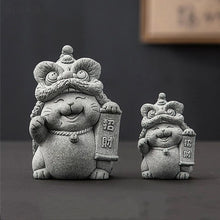 Load image into Gallery viewer, Lucky Cat Stone Tea Pet | Fengshui Chinese Mascot - 1 Pc