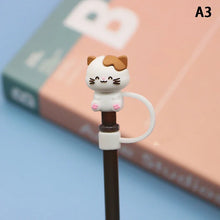 Load image into Gallery viewer, Cute Animal Straw Toppers | Silicone Cup Covers - 1 Pc