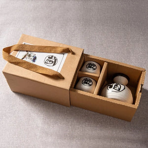 Retro Ceramic Sake Pot | 2/4/6 Sake Cups Set Japanese Tokkuri Bottle