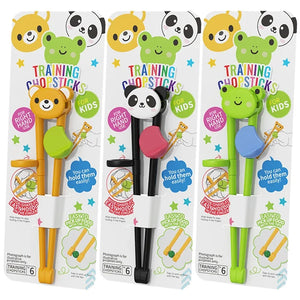 Cartoon Animal Training Chopsticks For Children | Cute Bear Panda Frog - 2 Pc Set