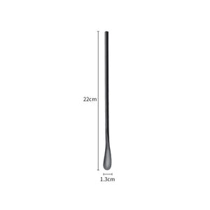 Stainless Steel Swizzle Sticks | Long Short Handle Drink Cocktail Stirrers - 1 Pc