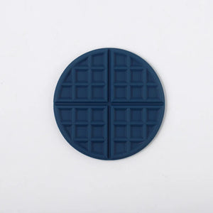 Waffle Pancake Cute Coasters | Large Silicone Mats for Drinks - 1 Pc