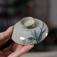 Load image into Gallery viewer, Bamboo Gaiwan Tea Set | Handpainted Chinese Teapot Steeping Tea