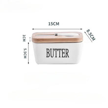 Load image into Gallery viewer, Cute Butter Dish | Colorful Bamboo Lid and Knife Holder Ceramic - 1 Set