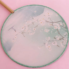 Load image into Gallery viewer, Round Fans Guest Favors | Vintage Chinese Silk with Tassel - 1 Pc