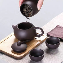 Load image into Gallery viewer, Authentic Clay Chinese Tea Set | Portable Travel Traditional Gongfu - 1 Set