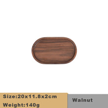 Load image into Gallery viewer, Rounded Rectangle Wooden Serving Tray | Small Brown Wood Platter - 1 Pc