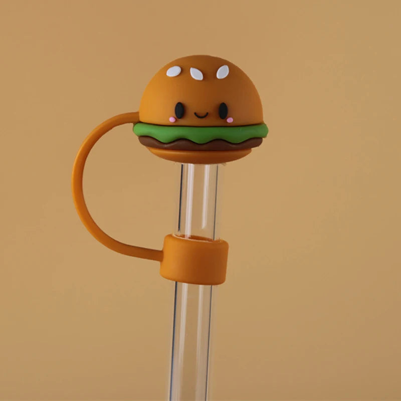 Yummy Burger Straw Toppers | Silicone Stanley Cup Covers - 1 PC