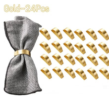 Load image into Gallery viewer, Brushed Gold Napkin Rings | Dinner Party Cloth Cuff Holder