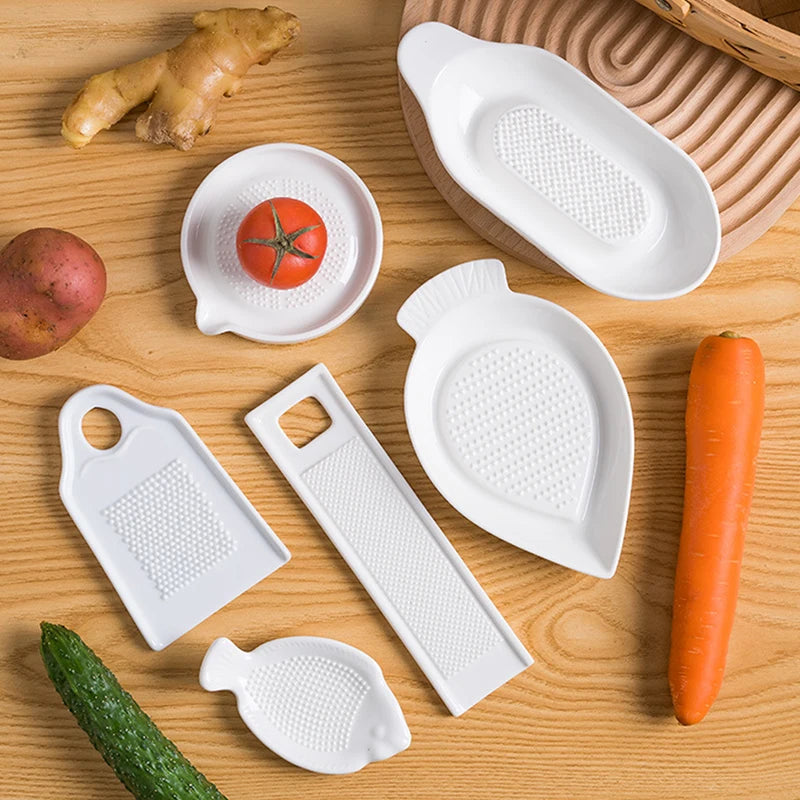 Ceramic Ginger Grater Best Grater for Ginger, Garlic and Vegetables
