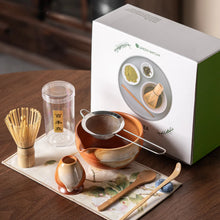 Load image into Gallery viewer, Vintage Matcha Set | Ceramic Spout Bowl Whisk Bamboo Chasen Tea Ceremony
