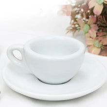 Load image into Gallery viewer, Classic White Demitasse Cups | Small Espresso Cup with Saucer - 1 Set