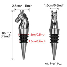 Load image into Gallery viewer, Horse Metal Wine Bottle Stoppers | Dog Squirrel Decorative Caps - 1 Pc