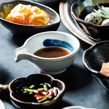 Load image into Gallery viewer, Small Japanese Clay Seasoning Ceramic Flavoring Soy Sauce Dipping Dish - 1 Pc