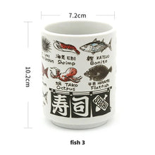 Load image into Gallery viewer, Mt Fuji Cylindrical Japanese Tea Cups | Ceramic Fun Traditional Japan Landmarks - 1 Pc