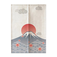 Load image into Gallery viewer, Mount Fuji Noren Curtain | Japanese Linen Landmark Door Way Curtains - 1 Pc