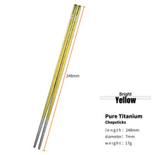 Load image into Gallery viewer, Titanium Chopsticks | Camping Hiking Outdoor Tableware - 1 Pair