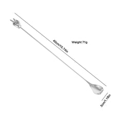 Load image into Gallery viewer, Peace Hand Swizzle Sticks | Stainless Steel Metal Drink Stirrers - 1 Pc