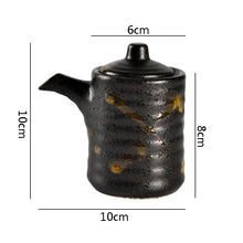 Load image into Gallery viewer, Japanese Retro Ceramic Soy Sauce Bottle Dispenser | Spice Bottle and Seasoning Storage with Spout - 1 Pc