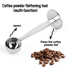 Load image into Gallery viewer, Metal Coffee Scoop and Press | Stainless Steel Ground Powder Press - 1 Pc