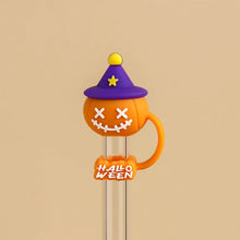 Load image into Gallery viewer, Cute Spooky Stanley Straw Covers | Silicone Halloween Caps - 1 Pc