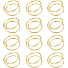 Load image into Gallery viewer, Exquisite Gold Napkin Rings | Metal Bands for Wedding Party Dinner