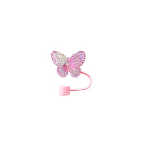 Cute Butterfly Straw Toppers | Silicone Stanley Cover Cap - 1 Pc