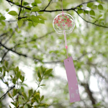 Load image into Gallery viewer, Sakura Japanese Wind Chimes | Glass Furin Flower Bells for Garden - 1 Pc