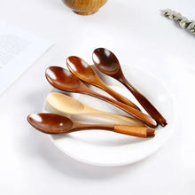 Load image into Gallery viewer, Solid Wood Japanese Soup Spoons | Asian Tableware - 1 Set