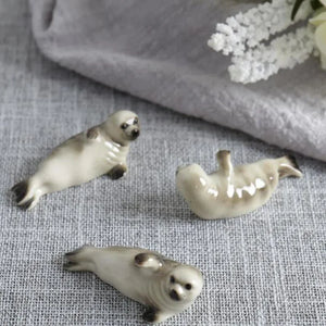 Sea Lion Chopstick Holders | Marine Mammal Ceramic Rests - 4 Pc Set