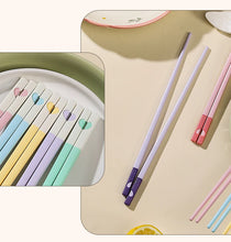 Load image into Gallery viewer, Colorful Fiberglass Chinese Chopsticks | Kawaii Heart Tableware - 5 Pc Set