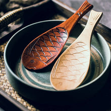 Load image into Gallery viewer, Cute Fish Rice Paddle | Creative Japanese Wooden Non-stick Shamoji Spoon  - 1 Pc