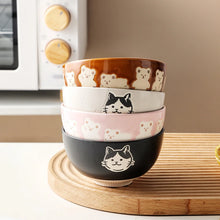 Load image into Gallery viewer, Cute Cat Bear Kobachi Small Bowls | Ceramic Animal Bowl 4.5 Inch - 1 Pc