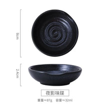 Load image into Gallery viewer, Japanese Soy Sauce Dish | Small Round Plates Ceramic Dipping Bowls  - 1 Pc