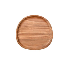 Load image into Gallery viewer, Oval Shapes Wooden Serving Tray | Large Solid Wood Dinner Plates - 1 Pc