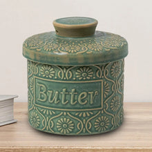 Load image into Gallery viewer, Dark Blue French Butter Dish | Ceramic Crock Bell with Lid - 1 Set