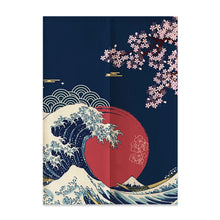 Load image into Gallery viewer, Mount Fuji Noren Curtain | Japanese Linen Landmark Door Way Curtains - 1 Pc