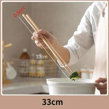 Load image into Gallery viewer, Extra Long Wooden Chopsticks | Beech Wood Chinese Anti-slip Cooking Utensils - 1 Pc