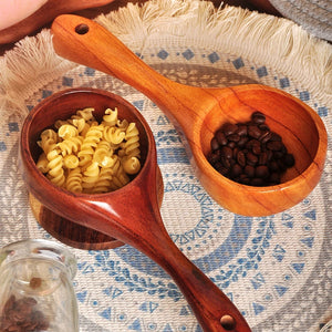 Large Thick Wooden Ladle | Japanese Asian Soup Spoons - 1 Pc