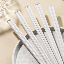 Load image into Gallery viewer, White Chopsticks Crystal Inspired | Luxury Chinese Tableware - 5 Pair Set