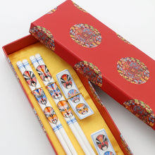 Load image into Gallery viewer, Bright Painted Ceramic Luxury Chinese Chopsticks with Gift Box - 1 Set