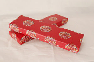 Red Calligraphy with Duck Chopstick and Holder Luxury Gift Set (2 pairs)