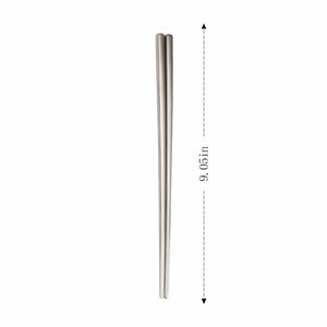 Silver and White Pink Black Stainless Steel Reusable Metal Chinese Contemporary Chopsticks| 1 Pair