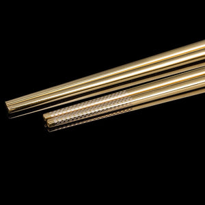 Korean Titanium Plated Stainless Steel Chopsticks | Gold (1 Pair)