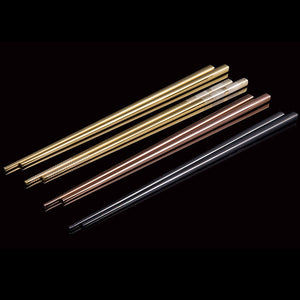 Korean Titanium Plated Stainless Steel Chopsticks | Black (1 Pair)