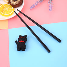 Load image into Gallery viewer, Cartoon Cat Children Training Chopsticks | Black (1 Pair)