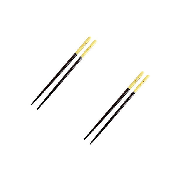 Japanese Cherry Wooden Chopsticks | Yellow (2 Pairs)
