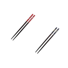 Load image into Gallery viewer, Japanese Cherry Wooden Chopsticks | Red and Blue (2 Pairs)