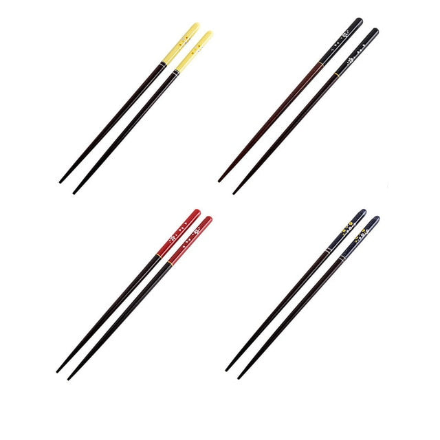 Japanese Cherry Wooden Chopsticks | Variety (4 Pairs)