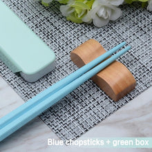 Load image into Gallery viewer, Portable Sushi Alloy Chopsticks | Blue (1Pair)